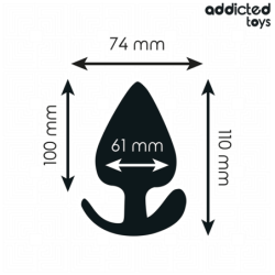 JUGUETES ANALES ADDICTED - TAPÓN ANAL DE SILICONA TAMAÑO XXL 11 CM