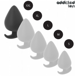 JUGUETES ANALES ADDICTED - TAPÓN ANAL DE SILICONA TAMAÑO XXL 11 CM
