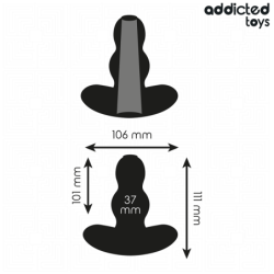 JUGUETES ANALES ADDICTED - TAPÓN ANAL HUECO DE SILICONA TALLA L 11,1 CM