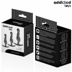 ADDICTED TOYS - SET DE 3 PLUG ANAL SILICONA MODELO 1