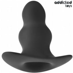 JUGUETES ANALES ADDICTED - TAPÓN ANAL HUECO DE SILICONA TAMAÑO XXL 15,2 CM
