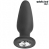 JUGUETES ANALES ADDICTED - TAPÓN ANAL CON JOYAS DE SILICONA TALLA M 10,4 CM
