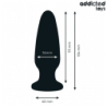 JUGUETES ANALES ADDICTED - TAPÓN ANAL CON JOYAS DE SILICONA TALLA M 10,4 CM