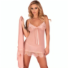 LIVCO CORSETTI FASHION - HYEONA 1710 BABYDOLL + TANGA ROSA XL