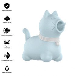INTENSE - ESTIMULADOR PUPPY LENGUA ROTADORA 360º PARA CLÍTORIS AZUL