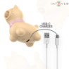 INTENSE - ESTIMULADOR PUPPY LENGUA ROTADORA 360º PARA CLÍTORIS AMARILLO
