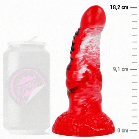 ÉPICO - DILDO AGNIS FUEGO CARMESÍ
