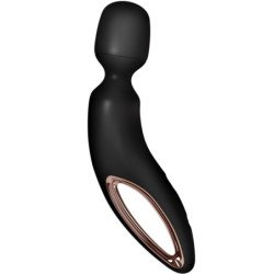 SATISFACTOR - MASAJEADOR VIBRATORIO WAND ERLAND NEGRO