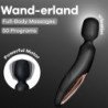 SATISFACTOR - MASAJEADOR VIBRATORIO WAND ERLAND NEGRO