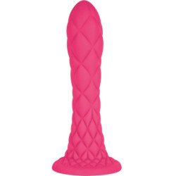 SILEXD - DILDO DE ENSUEÑO FANTASÍA LÍQUIDO DE SILICONA TERMOREACTIVA FUCSIA 18,5 CM