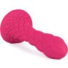 SILEXD - DILDO DE ENSUEÑO FANTASÍA LÍQUIDO DE SILICONA TERMOREACTIVA FUCSIA 18,5 CM
