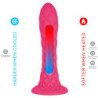 SILEXD - DILDO DE ENSUEÑO FANTASÍA LÍQUIDO DE SILICONA TERMOREACTIVA FUCSIA 18,5 CM