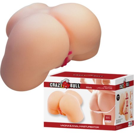 CRAZY BULL - OLIVIA TRASERO FEMENINO REALISTA VAGINAL Y ANO 5.5 KG