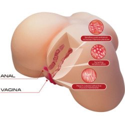 CRAZY BULL - OLIVIA TRASERO FEMENINO REALISTA VAGINAL Y ANO 5.5 KG