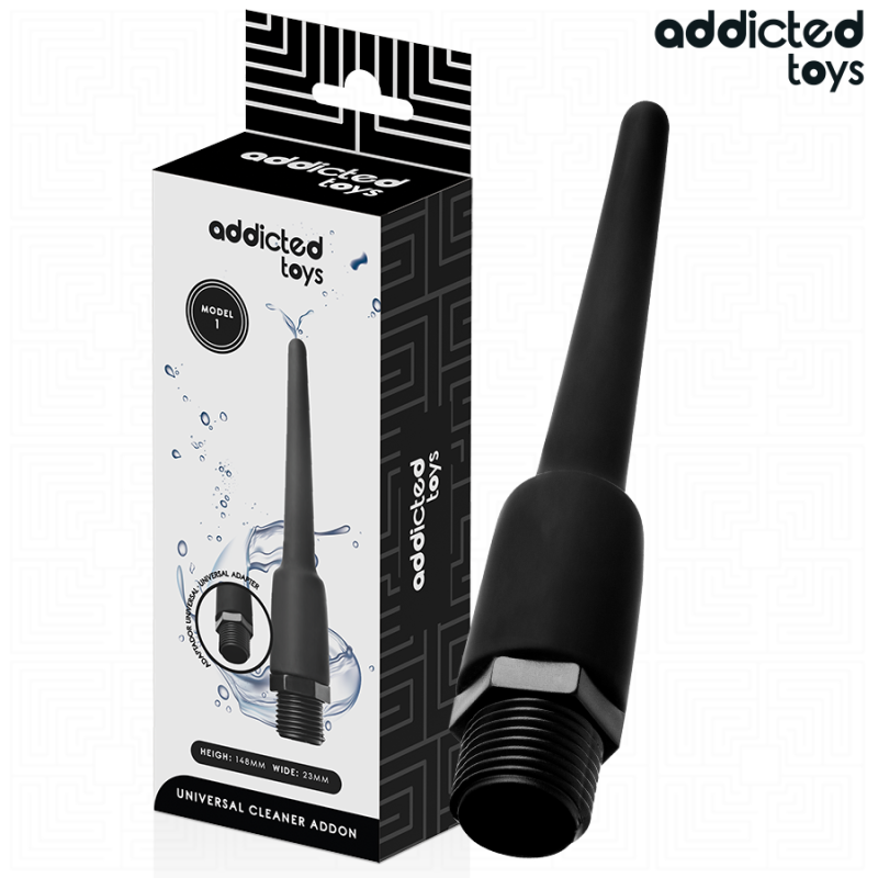ADDICTED TOYS - LIMPIADOR ANAL CON ADAPTADOR UNIVERSAL MODELO 1