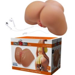 CRAZY BULL - ILANA TRASERO FEMENINO REALISTA VIBRADOR & SUCCIONADOR CON SONIDO 6.8 KG