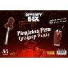 DIABLO GOLOSO - 50 PIRULETAS PENE RON COLA 10% ALCOHOL
