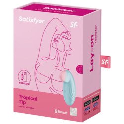 SATISFACTOR - VIBRADOR DE PUNTA TROPICAL AZUL