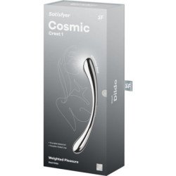 SATISFYER - COSMIC CREST 1 DILDO ACERO INOXIDABLE DOBLE USO