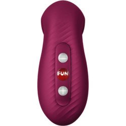 FUN FACTORY - VIBRADOR DE PULSO DE AIRE DESIRE ROJO VINO