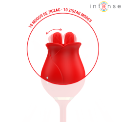 INTENSE - MELANIE DOBLE ESTIMULADOR CLÍTORIS CON LENGUA ZIGZAG