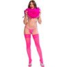 CHILIROSE - CR 4884 MEDIAS DE LIGA CON ENCAJE FUCSIA S/L