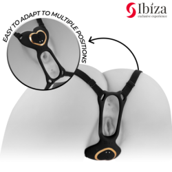 IBIZA - VIBRADOR PARA PAREJAS FORMA DE BRAGUITA CORAZON CONTROL REMOTO