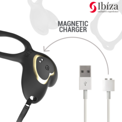 IBIZA - VIBRADOR PARA PAREJAS FORMA DE BRAGUITA CORAZON CONTROL REMOTO