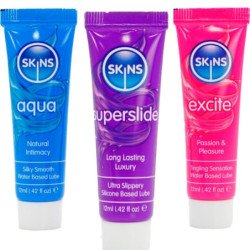 SKINS - VITAL LUBES KIT LUBRICANTES AQUA, SUPERSLIDE & EXCITE 3 x 12 ML