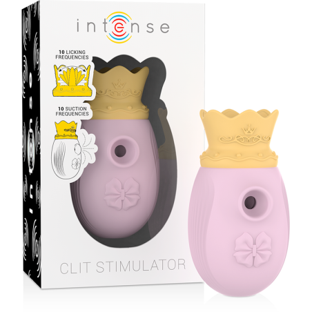 INTENSE - ESTIMULADOR CLÍTORIS 10 MODOS DE SUCCIÓN Y LICKING - ROSA