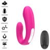 INTENSE - JANET ESTIMULADOR Y VIBRADOR DUAL EN FORMA DE U CON CONTROL REMOTO ROSA