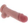GET REAL - PENE REALÍSTICO DELUXE CON TESTÍCULOS EXTRA GRUESO 23 CM