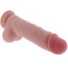 GET REAL - PENE REALÍSTICO DELUXE CON TESTÍCULOS EXTRA GRUESO 25 CM