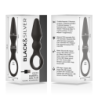 BLACK&SILVER - OZZY POTENTE VIBRADOR PLUG ANAL SILICONA