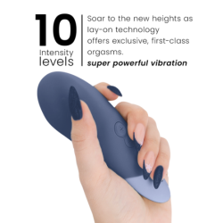 WOMANIZER - VIBE VIBRADOR LAY-ON SILENCIOSO AZUL OSCURO
