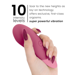 WOMANIZER - VIBE VIBRADOR LAY-ON SILENCIOSO ROSA OSCURO