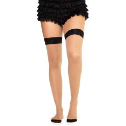 LEG AVENUE - 1963 MEDIAS DE SPANDEX CON COSTURA TRASERA NEGRO - TALLA ÚNICA