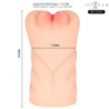 MASTURBADOR VAGINAL KRISTA DE TOQUE PROFUNDO E INTENSO CON SUCCIÓN, VIBRACIÓN Y EFECTO DE VOZ, 1,2 KG