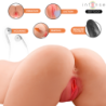 INTENSE DEEP TOUCH - JULIA MASTURBADOR ANO Y VAGINA CON EFECTO SUCCIÓN, CALOR, VIBRACIÓN Y VOZ CON CONTROL REMOTO 9 KG