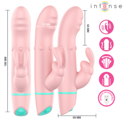 INTENSE - ALVIN ESTIMULADOR RABBIT & VIBRADOR ROLLING + OSCILANTE