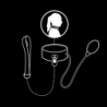 FETICHE SUMISO BONDAGE - COLLAR DE ESTRANGULACIÓN INFLABLE CON CADENA