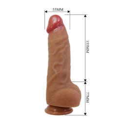 PRETTY LOVE - NAJM DILDO REALÍSTICO CON VENTOSA 23.2 CM -Ø- 5.5 CM