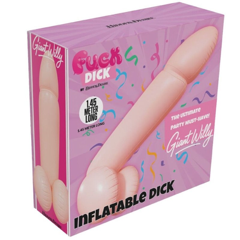HIDDEN DESIRE - GIANT WILLY PENE INFLABLE GIGANTE 145 CM