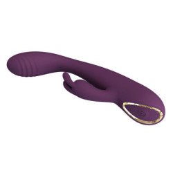 PRETTY LOVE - EMMA VIBRADOR CON ESTIMULADOR RABBIT MORADO