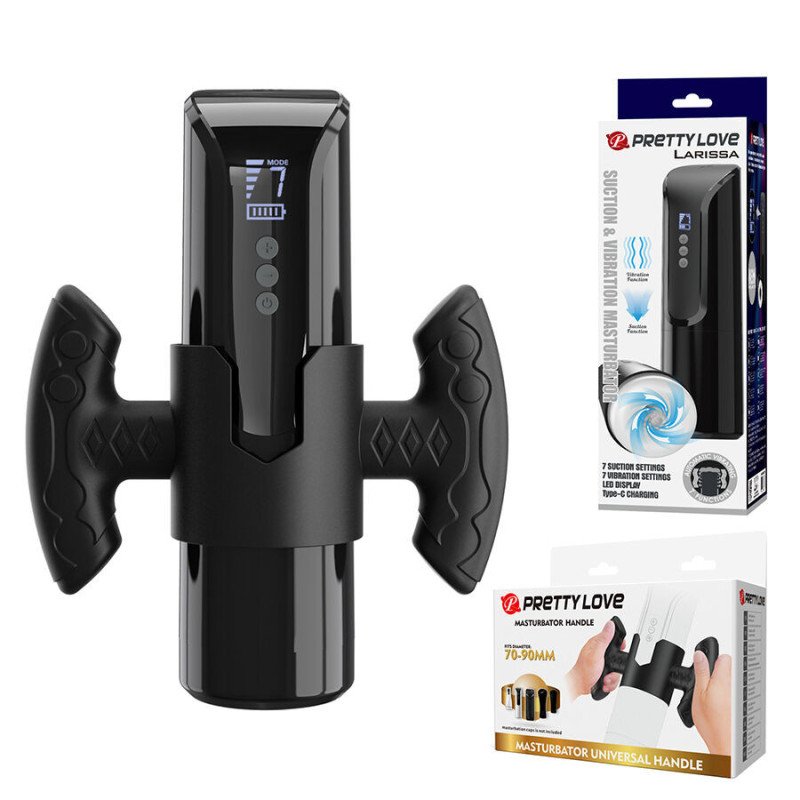 PRETTY LOVE - LARISSA MASTURBADOR SUCCIONADOR CON VIBRACIÓN + SUJECIÓN