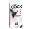 KING COCK - ARNÉS CON PENE REALISTA NATURAL DE 17,8 CM