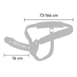 OCULTO DESEO - FUNDA VIBRATORIA PARA PENE INFERNO CON CORREA DE 16 CM