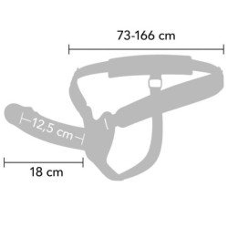 OCULTO DESEO - FUNDA VIBRADORA PARA PENE INFERNO CON CORREA DE 18 CM