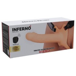 OCULTO DESEO - FUNDA VIBRADORA PARA PENE INFERNO CON CORREA DE 18 CM