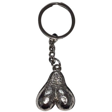 DIABLO PICANTE - SILVER EGGS METAL KEYCHAIN